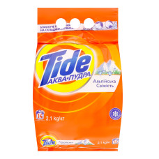 Засіб миючий синтетичний порошкоподібний Альпійська свіжість Аква-Пудра Tide 2.1кг