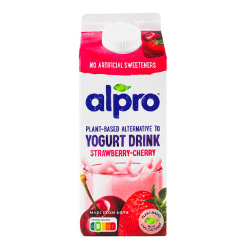Продукт соєвий ферментований Strawberry-cherry Alpro т/п 755г