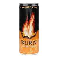 Напій енергетичний безалкогольний сильногазований Orange fire Burn з/б 250мл