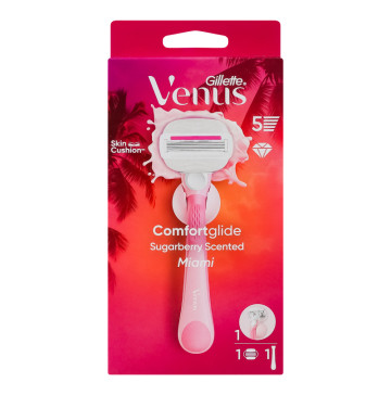 Бритва зі змінною касетою з запахом солодких ягід Маямі Comfortglide Venus Gillette 3шт