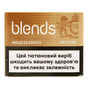 Виріб тютюновмісний для електричного нагрівання з фільтром Blends Classics Gold 20шт
