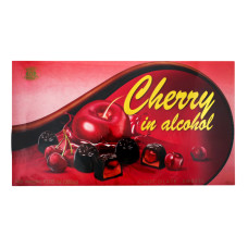 Цукерки шоколадні Cherry in alcohol Biscuit Chocolate к/у 285г