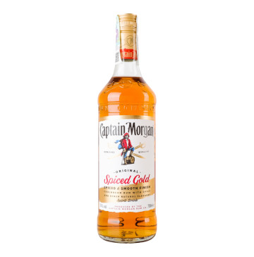 Напій алкогольний 0.7л 35% на основі карибського рому Spiced Gold Original Captain Morgan пл