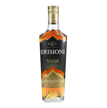 Коньяк 0.25л 40% ординарний П'ять зірок VSOP Erisioni пл