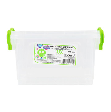 Контейнер харчовий 0.8л 162х112х93мм №02 Lux Ал-Пластик 1шт