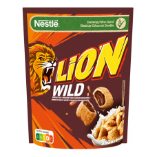 Сніданок сухий злакові подушечки з шоколадом з вітамінами та залізом Wild Lion д/п 350г Сніданок сухий злакові подушечки з шоколадом з вітамінами та залізом Wild Lion д/п 350г