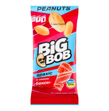 Арахіс смажений солоний Бекон Big Bob м/у 60г