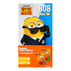 Набір Цукерки фруктові натуральні Манго 20г + іграшка-брелок Fun Bob Snail к/у 1шт Набір Цукерки фруктові натуральні Манго 20г + іграшка-брелок Fun Bob Snail к/у 1шт