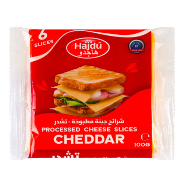 Слайси сирні 37% Cheddar Hajdu м/у 100г