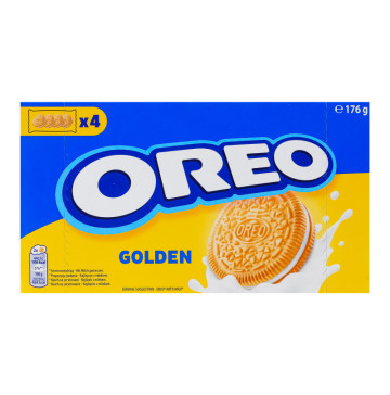 Печиво з начинкою з ванільним смаком Golden Oreo к/у 4х44г Печиво з начинкою з ванільним смаком Golden Oreo к/у 4х44г