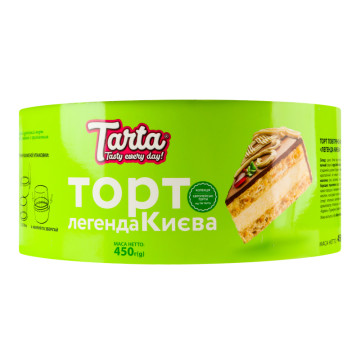 Торт повітряно-арахісовий Легенда Києва Tarta к/у 450г