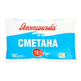 Сметана 15% Яготинська м/у 200г