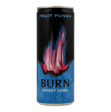 Напій енергетичний безалкогольний сильногазований Fruit Punch Burn з/б 250мл