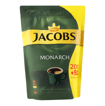 Кава натуральна розчинна сублімована Monarch Jacobs д/п 250г