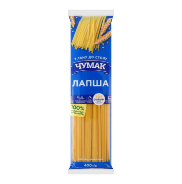 Вироби макаронні Лапша Чумак м/у 400г