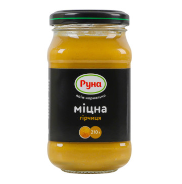 Гірчиця Міцна Руна с/б 210г Гірчиця Міцна Руна с/б 210г