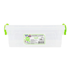 Контейнер харчовий 1.2л 212х141х77мм №03 Lux Ал-Пластик 1шт Контейнер харчовий 1.2л 212х141х77мм №03 Lux Ал-Пластик 1шт