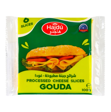 Слайси сирні 37% Gouda Hajdu м/у 100г