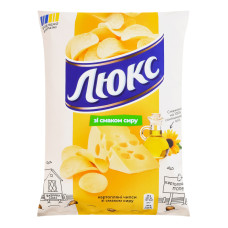 Чипси картопляні зі смаком сиру Люкс м/у 105г Чипси картопляні зі смаком сиру Люкс м/у 105г