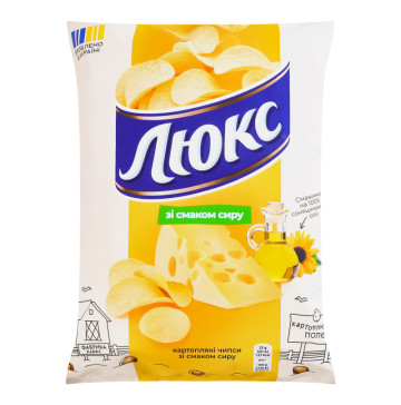 Чипси картопляні зі смаком сиру Люкс м/у 105г