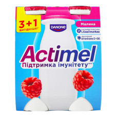 Продукт кисломолочний 1.4% Малина Actimel к/у 4x100г