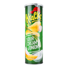 Чіпси картопляні Sour cream&Onion Kraсks тубус 160г