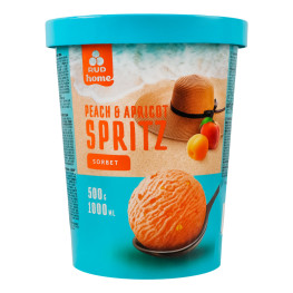 Морозиво сорбет Персик-абрикос Spritz Rud відро 500г