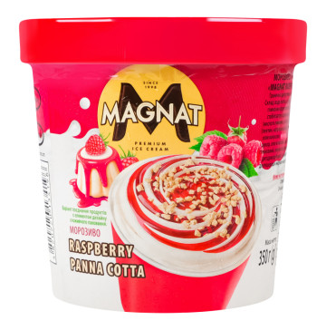 Морозиво Малинова панакота Magnat ст 350г