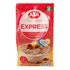 Пластівці вівсяні швидкого приготування Express Premium Axa м/у 450г Пластівці вівсяні швидкого приготування Express Premium Axa м/у 450г