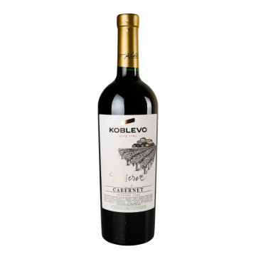 Вино 0.75л 12% червоне сухе Cabernet Koblevo пл