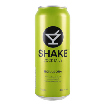 Напій слабоалкогольний 0.5л 7% сильногазований Bora Bora Cocktails Shake з/б