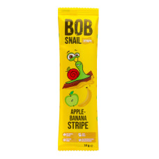 Цукерка фруктова Apple-banana Stripe Bob Snail м/у 14г Цукерка фруктова Apple-banana Stripe Bob Snail м/у 14г