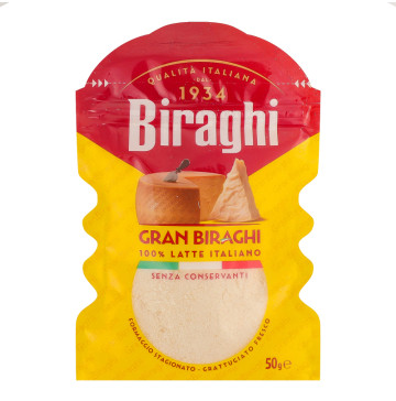 Сир витриманий свіжо натертий Gran Biraghi Biraghi м/у 50г