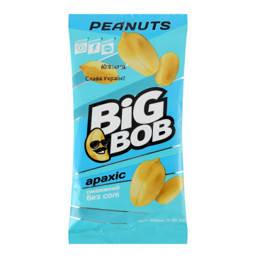 Арахіс смажений без солі Big Bob м/у 60г