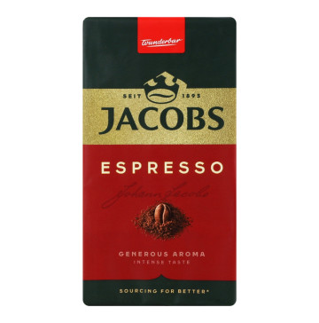 Кава натуральна смажена мелена Espresso Jacobs м/у 230г