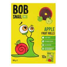 Цукерки фруктові натуральні Яблуко Roll Bob Snail к/у 10х10г