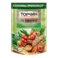 Приправа універсальна 10 овочів Торчин д/п 250г Приправа універсальна 10 овочів Торчин д/п 250г