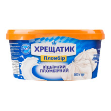 Морозиво 15% Відбірний пломбірний Хрещатик п/у 500г