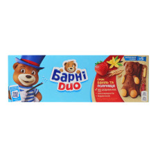 Тістечко бісквітне Ваніль-полуниця Duo Барні к/у 5х30г