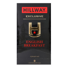 Чай чорний байховий дрібний English Breakfast Exclusive Hillway в/с к/у 25х2г
