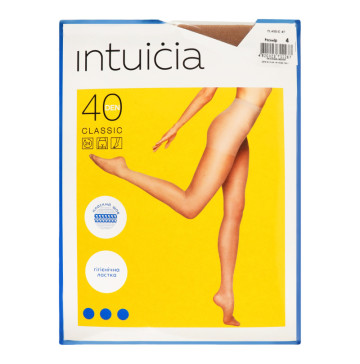 Колготки жіночі Intuicia Classic 40den 4 vizone