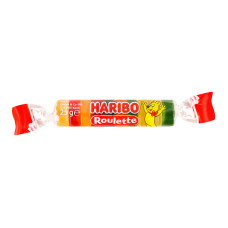 Цукерки желейні неглазуровані Roulette Haribo м/у 25г