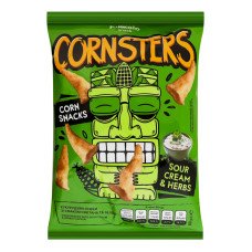 Снеки кукурудзяні Cметана та зелень Cornsters Pikolo м/у 100г