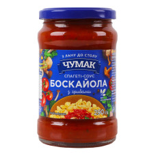 Спагеті-соус з грибами Боскайола пастеризований Чумак с/б 290г