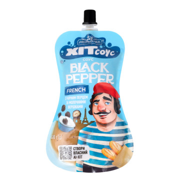 Cоус з чорним перцем та молочними вершками Black pepper French Хіт соус Pripravka д/п 180г
