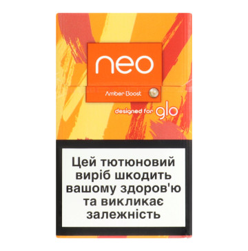 Виріб тютюновмісний для електричного нагрівання з фільтром Neo Demi Amber Boost 20шт