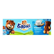 Тістечко бісквітне Молоко Барні к/у 5х30г