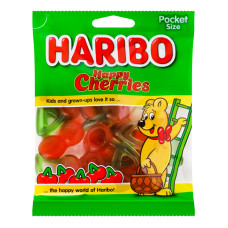 Цукерки желейні неглазуровані Happy Cherries Haribo м/у 80г