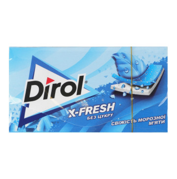 Гумка жувальна без цукру Свіжість морозної м'яти Х-Fresh Dirol к/у 13.5г