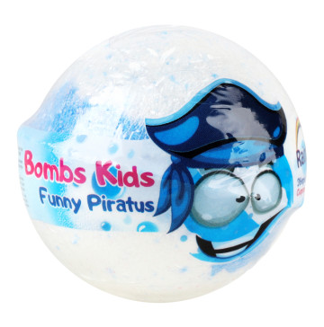 Засіб косметичний для приготування ванн із сюрпризом Funny piratus Bombs Kids Rainbow 100г